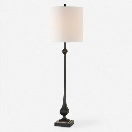 Uttermost Hightower Buffet Lamp With White Linen Shade - Image 3