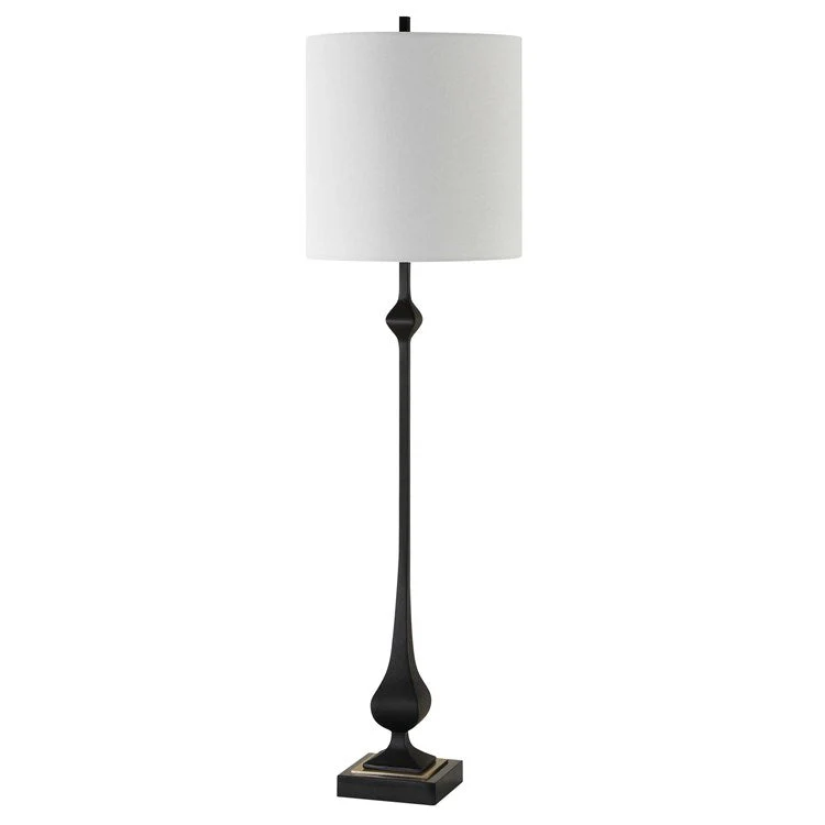 Uttermost Hightower Buffet Lamp With White Linen Shade - Image 4