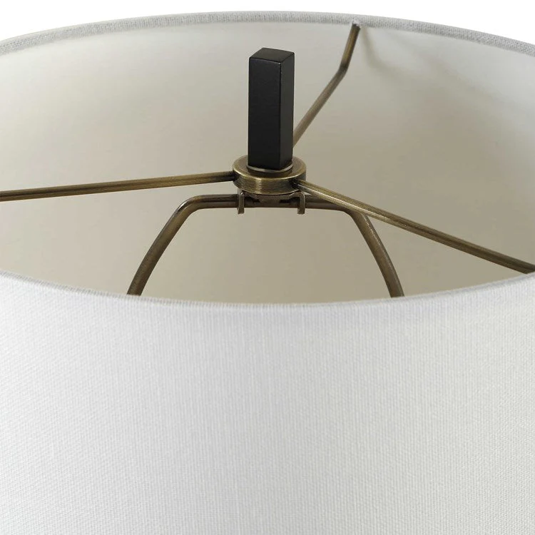 Uttermost Hightower Buffet Lamp With White Linen Shade - Image 6