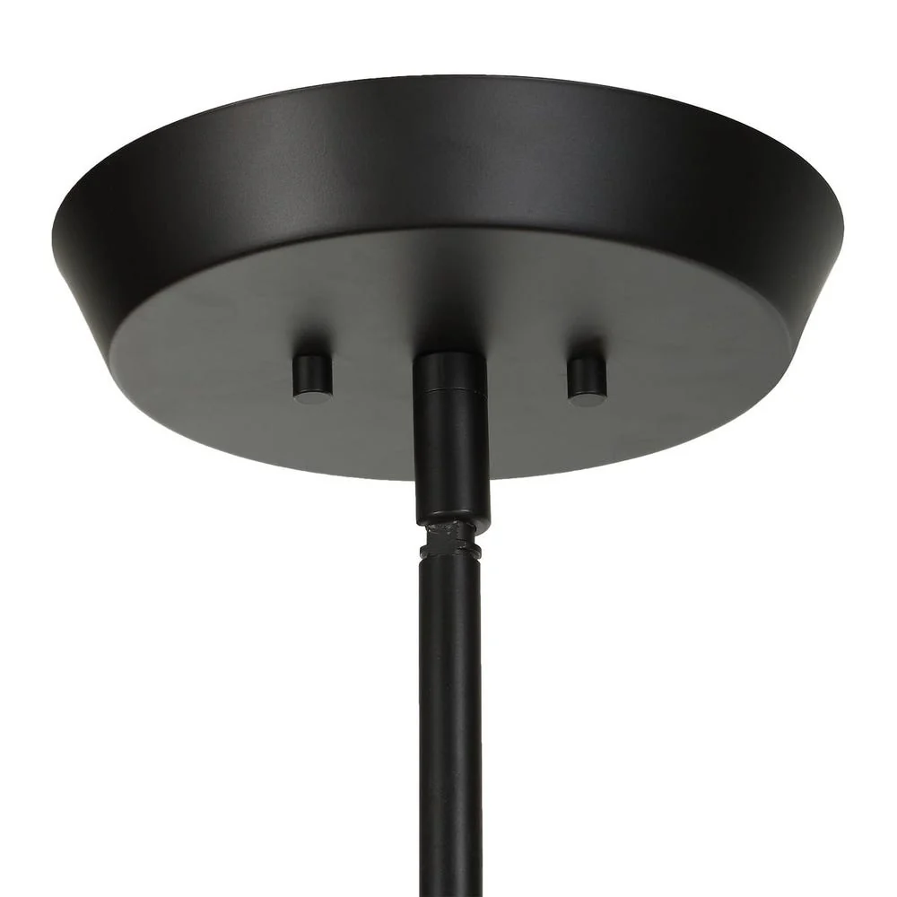 Uttermost Hoi An Rich Black With Ivory Shade 4 Light Chandelier - Image 7