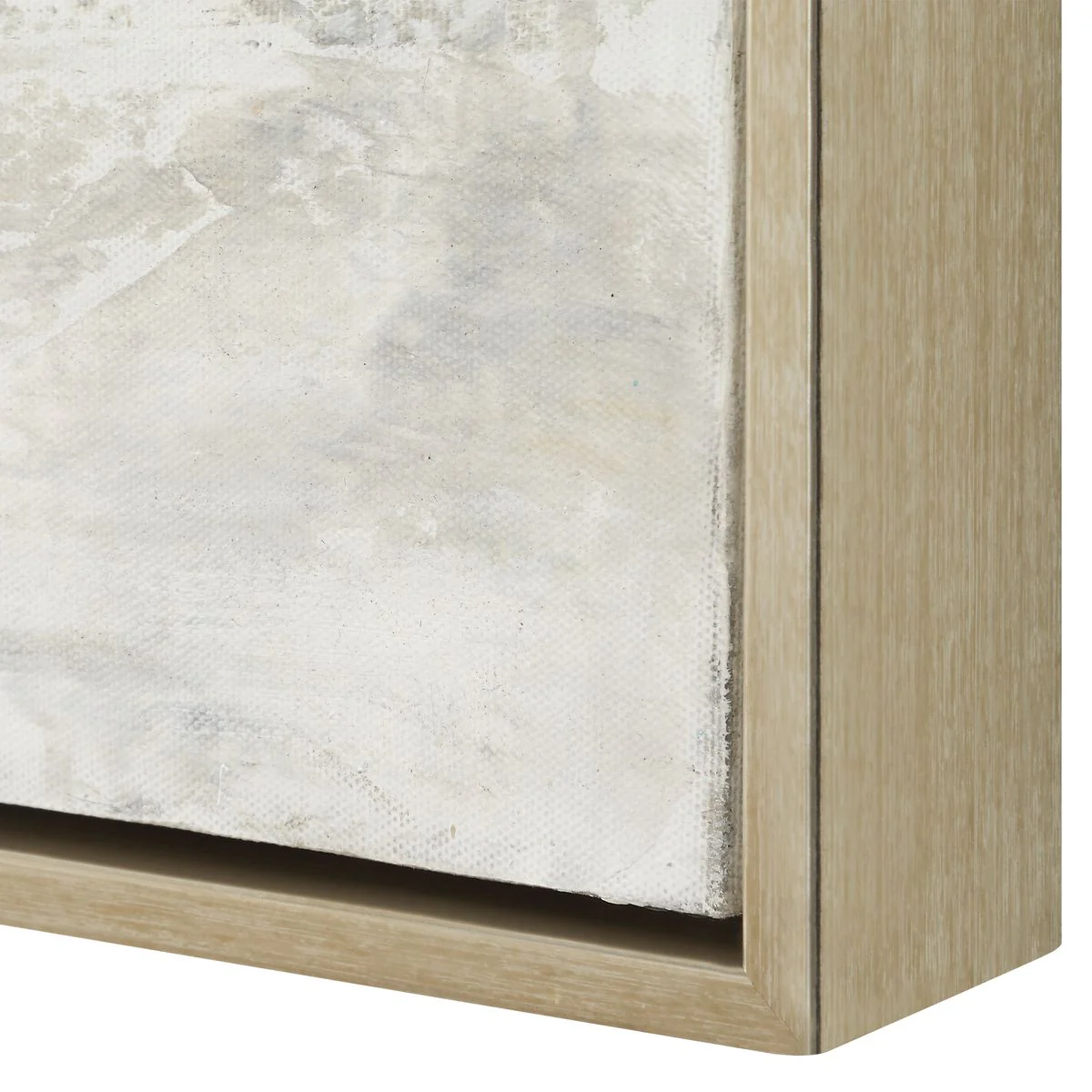 Uttermost Hours In Silence Hand Painted Canvas With Gold Frame - Image 5