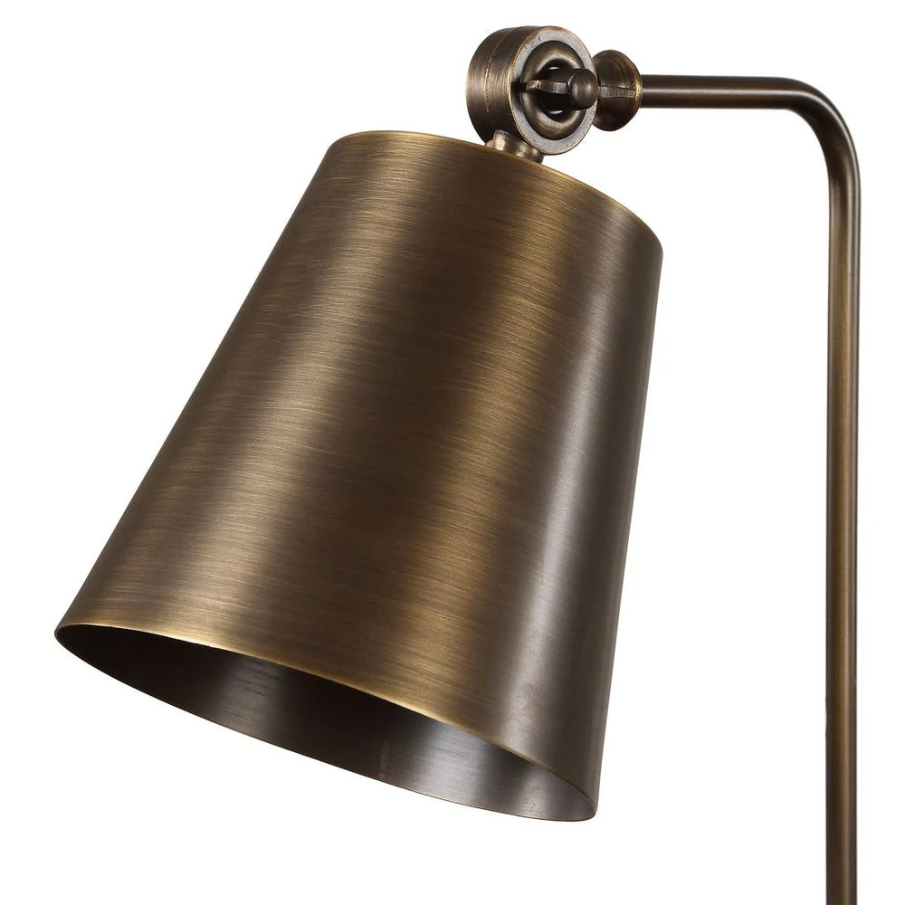 Uttermost Hutchinson Golden Bronze Plated Iron Desk Lamp - Image 7