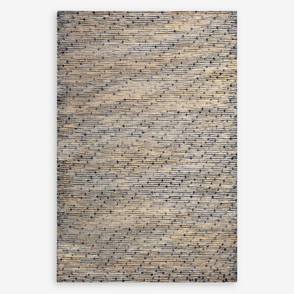 Uttermost Imara Hand Woven Natural Hemp and Navy Wool Rug ~ 5' x 8' - Image 2