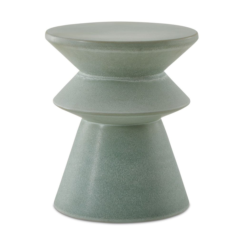 Uttermost Imogene Seafoam Glaze Garden Stool - Image 2