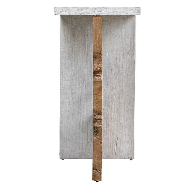 Uttermost Intersect Teak Wood Accent Table - Image 5