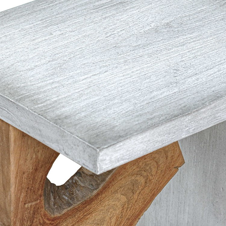 Uttermost Intersect Teak Wood Accent Table - Image 7