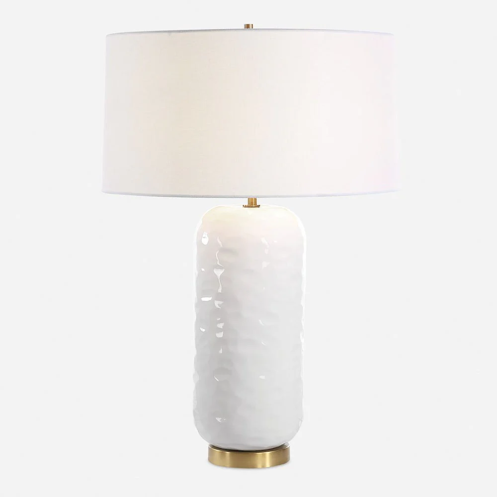 Uttermost Iona White Glaze Table Lamp - Image 5