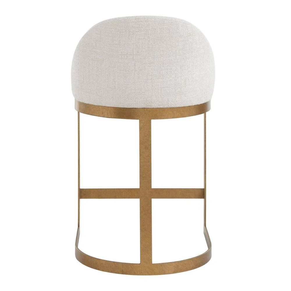 Uttermost Ira Soft Ivory Chenille Performance Fabric Counter Stool - Image 5