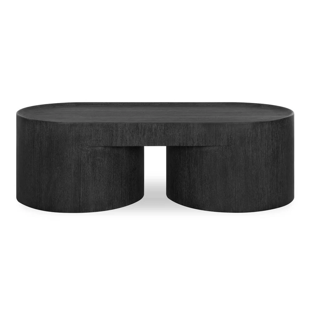 Uttermost Isbell Black Stained Oak Modern Coffee Table - Image 2