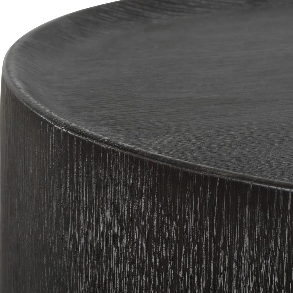 Uttermost Isbell Black Stained Oak Modern Coffee Table - Image 6