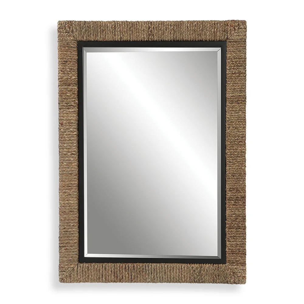 Uttermost Island Natural Braided Straw Mirror - Image 4