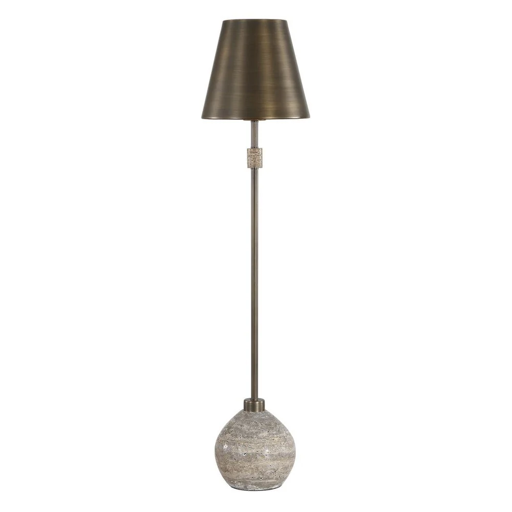 Uttermost Jaycee Natural Travertine Base Buffet Lamp - Image 3