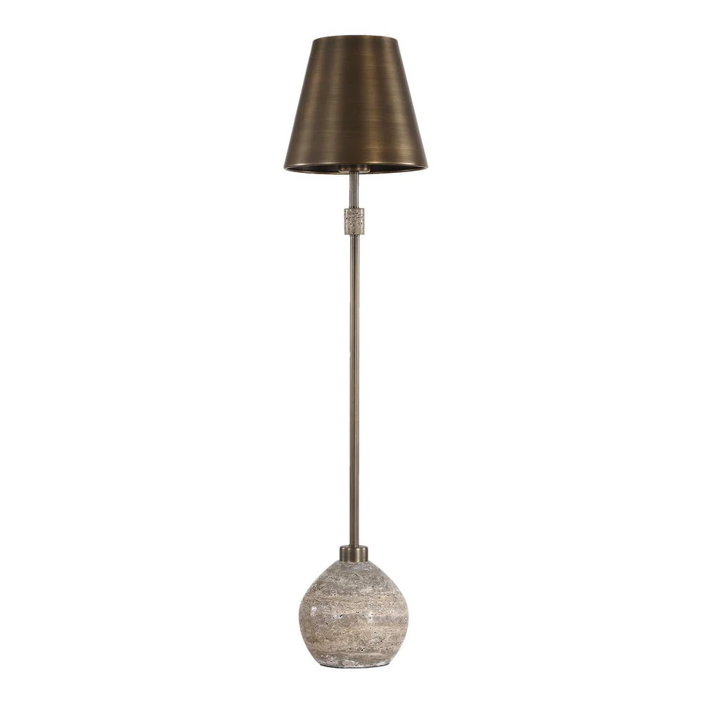 Uttermost Jaycee Natural Travertine Base Buffet Lamp - Image 4