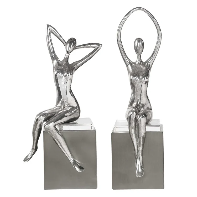 Uttermost Jaylene Tarnished Silver Set of 2 Figurines - Image 4