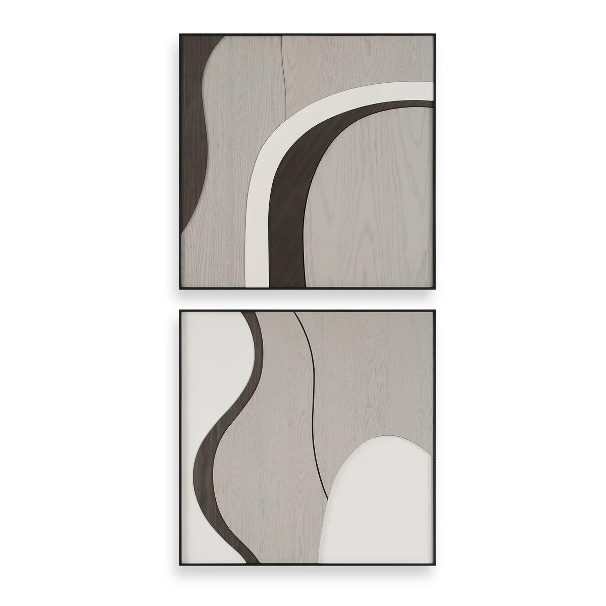 Uttermost Joel Contemporary Wood Wall Decor ~ Set Of 2 - Image 4