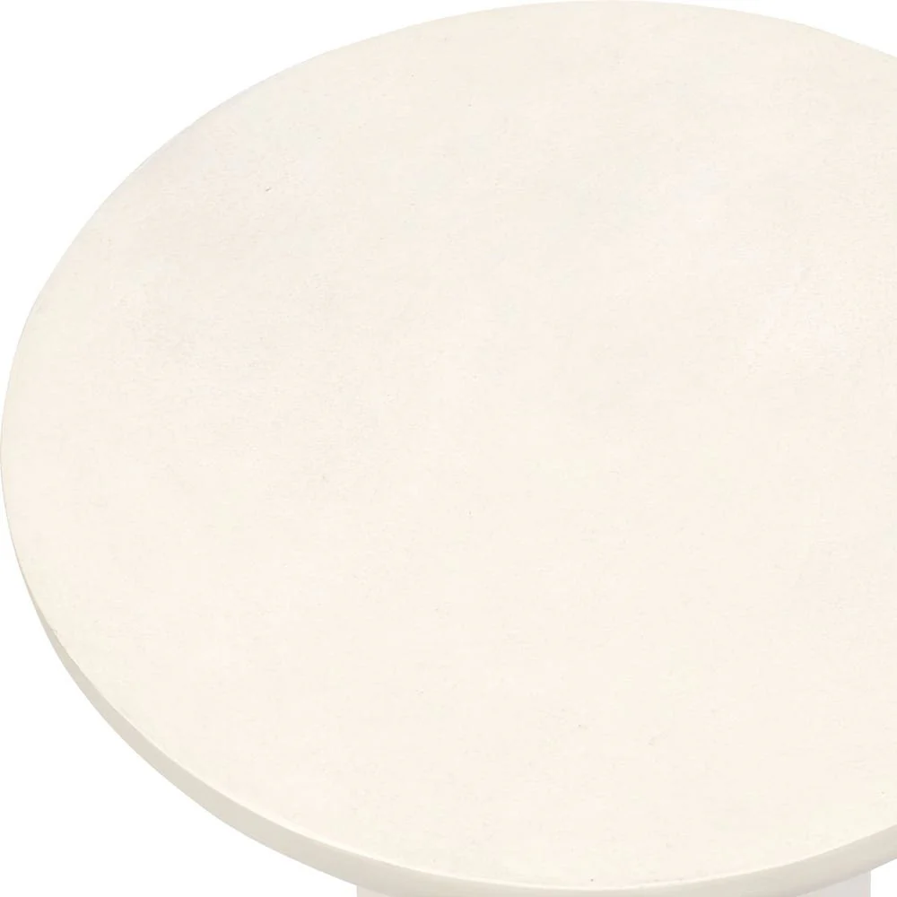 Uttermost Joppa Warm White Accent Table ~ Indoor And Outdoor Use - Image 2