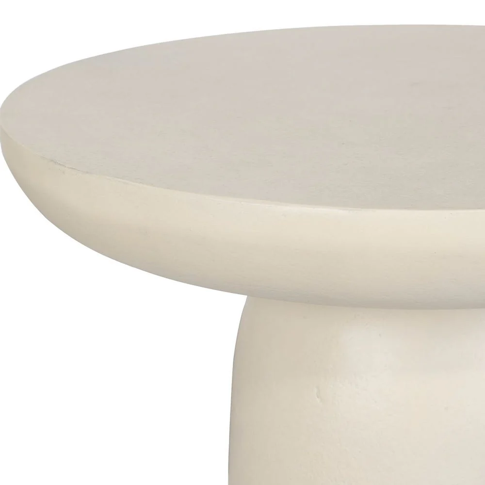 Uttermost Joppa Warm White Accent Table ~ Indoor And Outdoor Use - Image 3