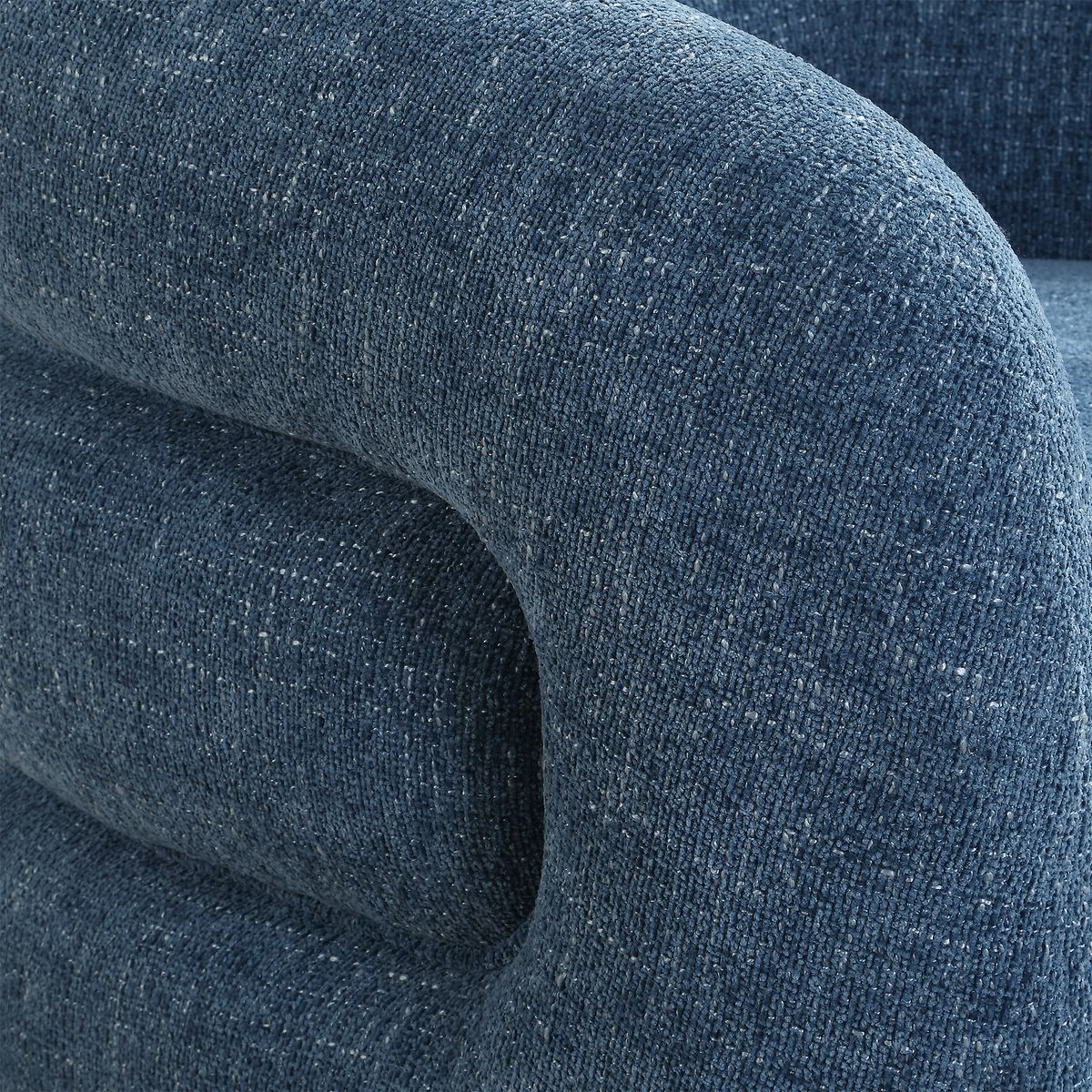 Uttermost Junie Blueberry Chenille Barrel Swivel Chair - Image 10
