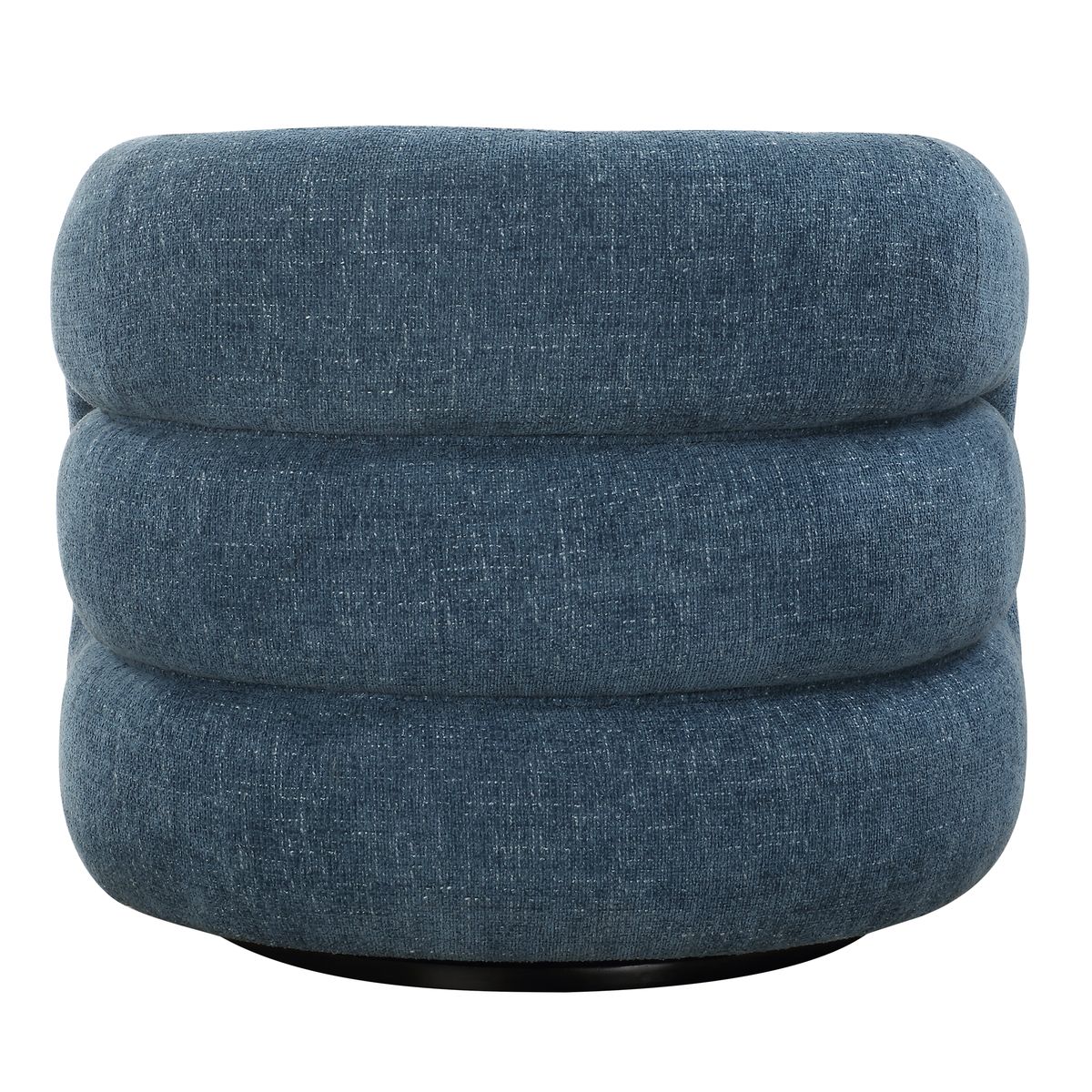 Uttermost Junie Blueberry Chenille Barrel Swivel Chair - Image 8