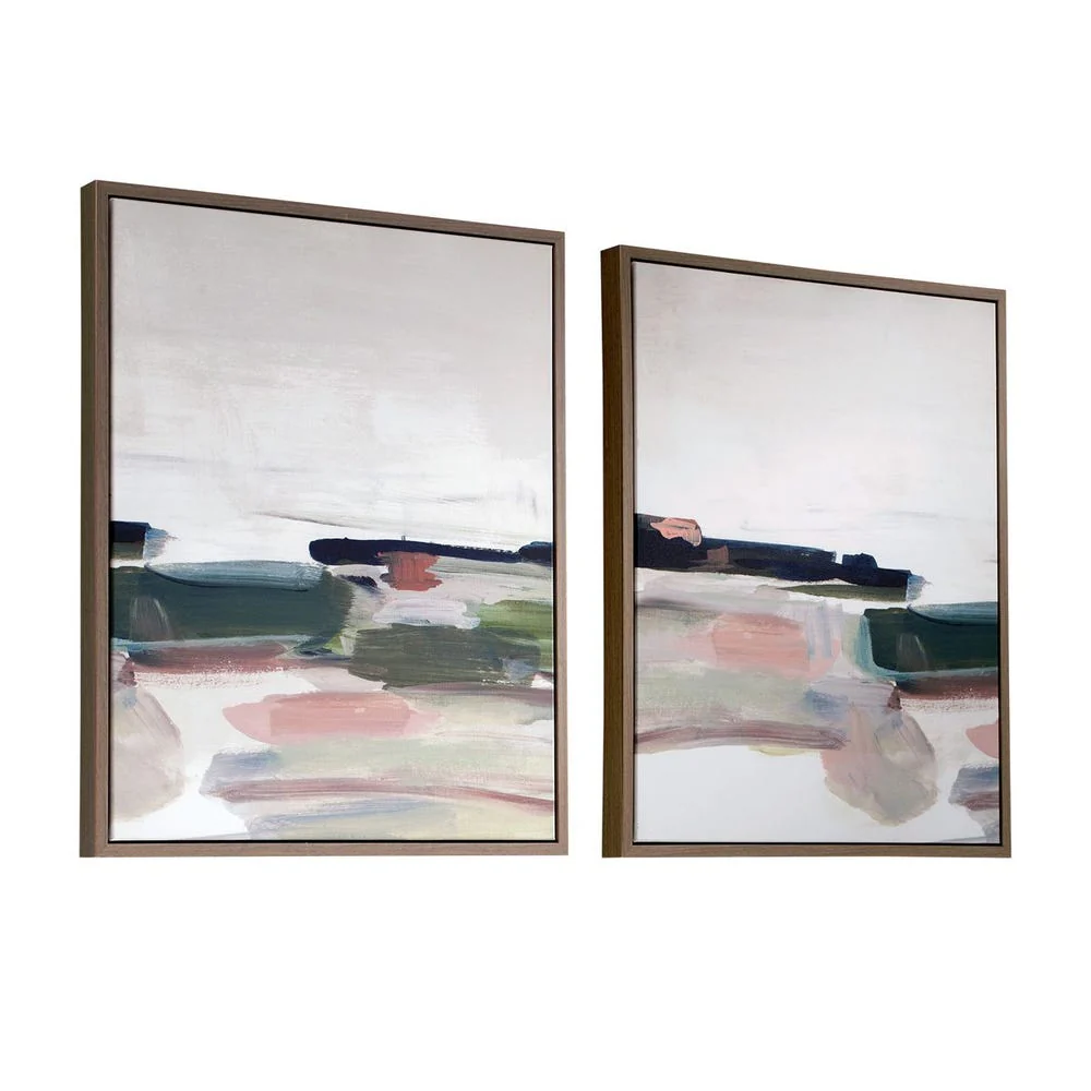 Uttermost Just Peaking Framed Canvases ~ Set Of 2 - Image 3