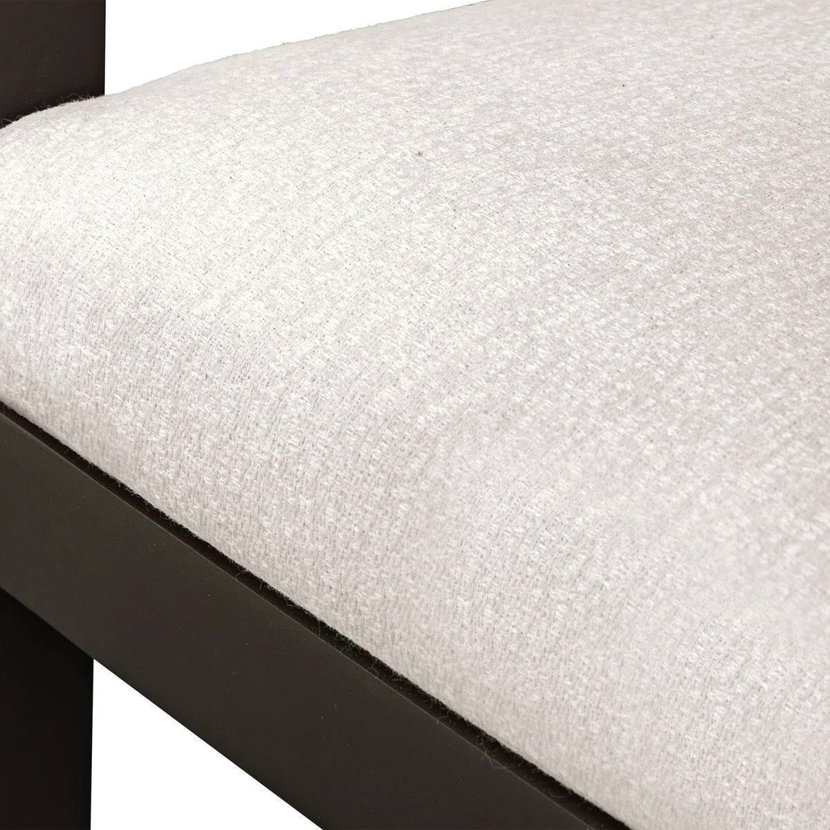 Uttermost Kalmar Java Black Outdoor Bar Stool With Oyster White Fabric Plush Seat Cushion - Image 7