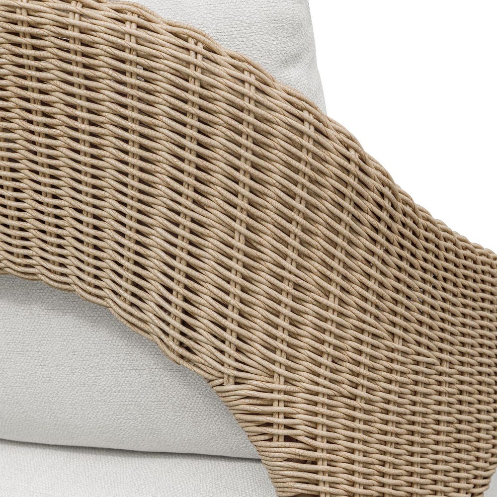Uttermost Kavali Honey All Weather Outdoor Lounge Chair With Oyster White Plush Cushion - Image 12