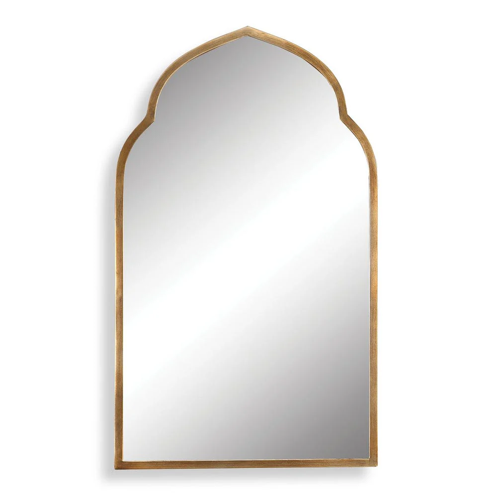 Uttermost Kenitra Rich Antique Gold Arch Mirror - Image 4