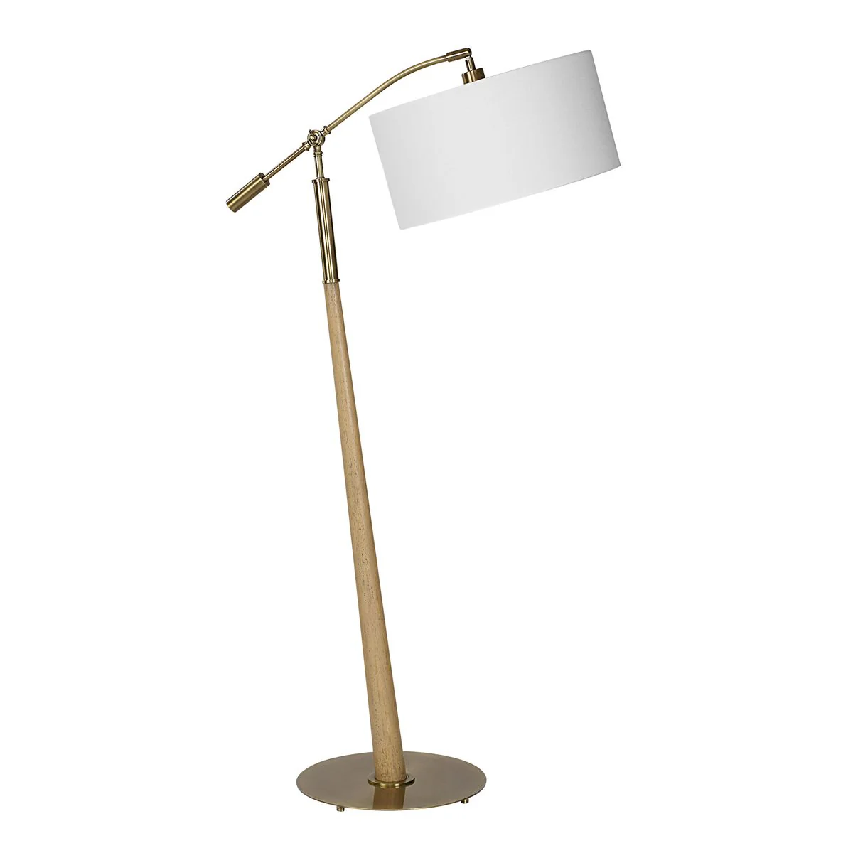 Uttermost Kennett Tapered Wooden Base Floor Lamp - Image 4