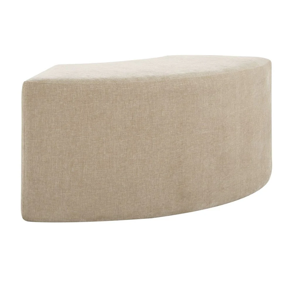 Uttermost Khai Cream Velvet Curved Bench - Image 6