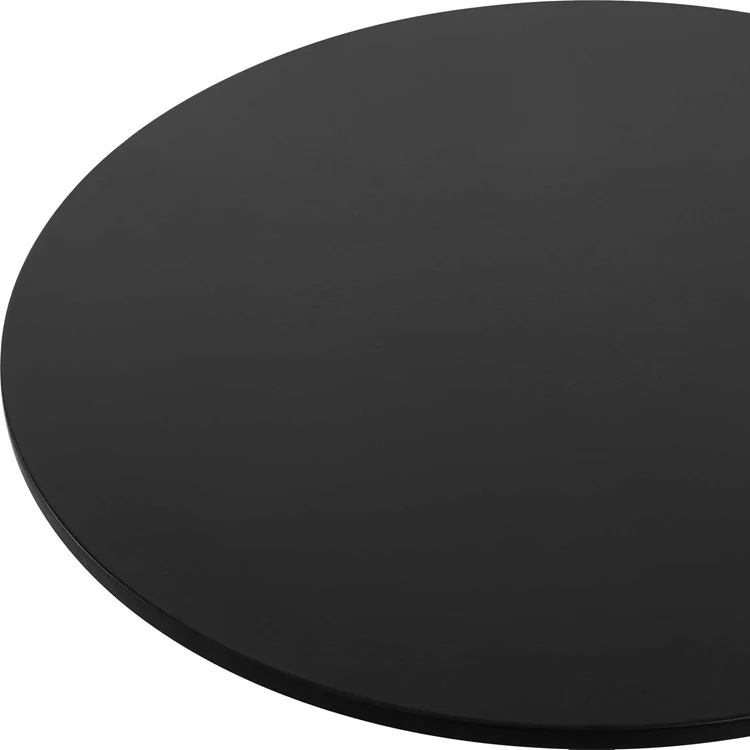 Uttermost Kincaid Black Metal and Carved Marble Drink Table - Image 5