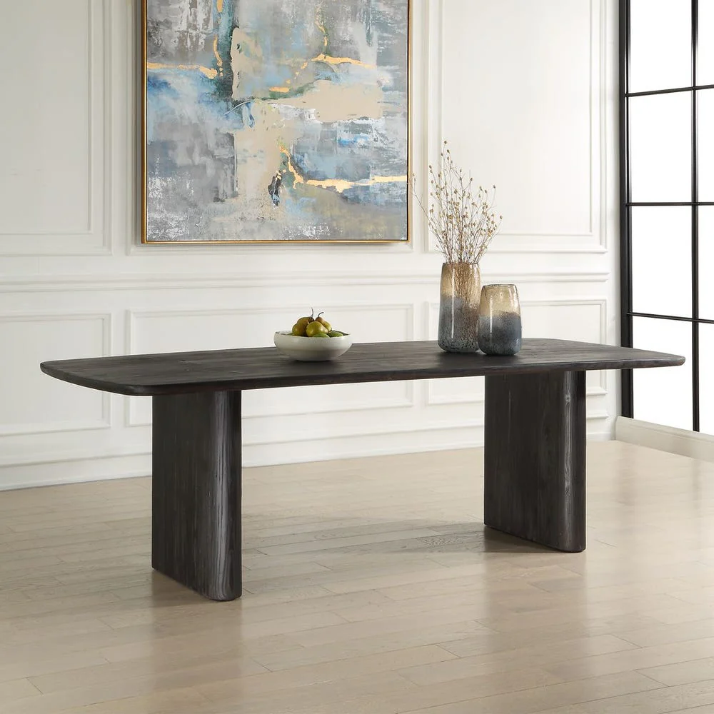 Uttermost Kirin Modern Sleek Black Dining Table - Image 2