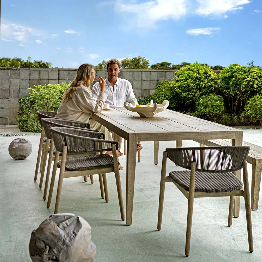 Uttermost Kirkham Contemporary Farmhouse Dining Table ~ Indoor And Outdoor Use - Image 4