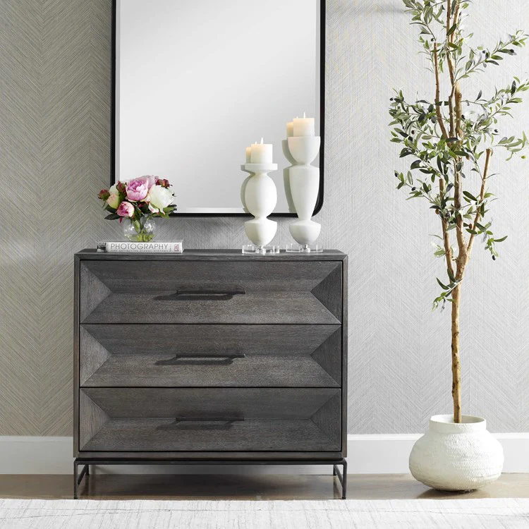 Uttermost Knox Acacia Walnut Stain With Light Gray Glaze Chest