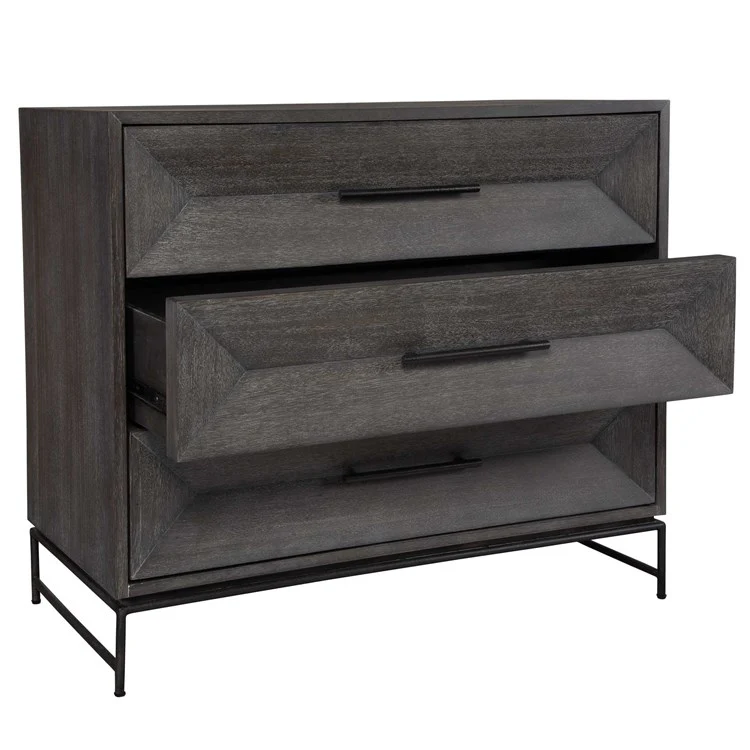 Uttermost Knox Acacia Walnut Stain With Light Gray Glaze Chest - Image 6