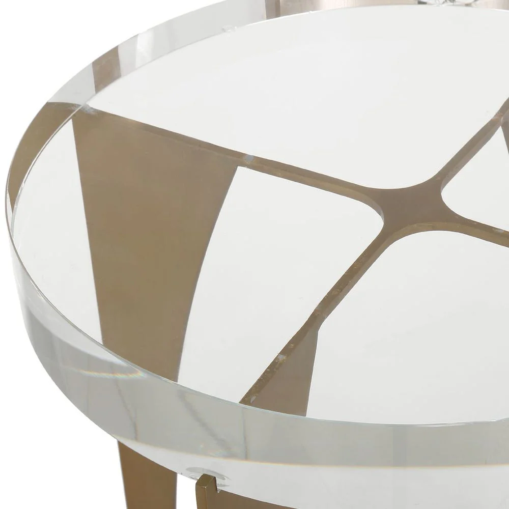 Uttermost Kolkata Crystal Tabletop Accent Table - Image 6