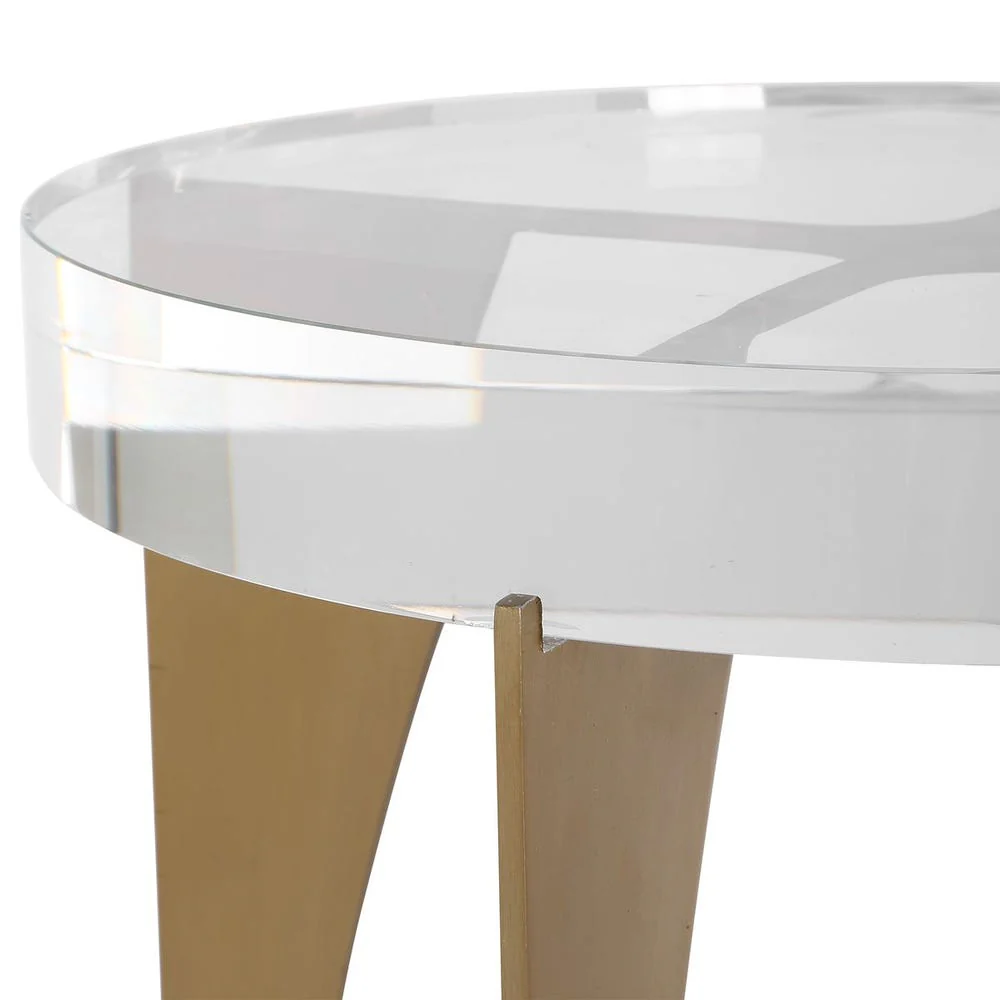 Uttermost Kolkata Crystal Tabletop Accent Table - Image 7