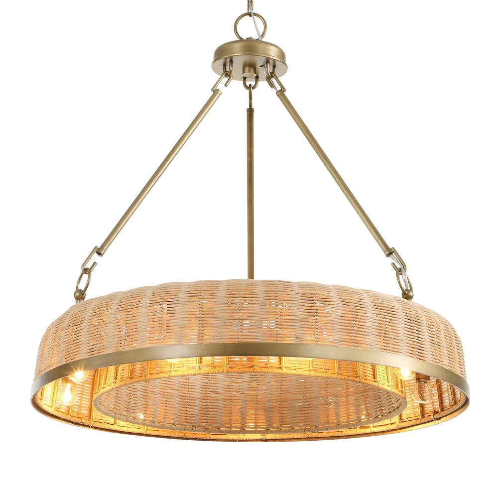 Uttermost Ladakh Woven Cane 9 Light Pendant - Image 4
