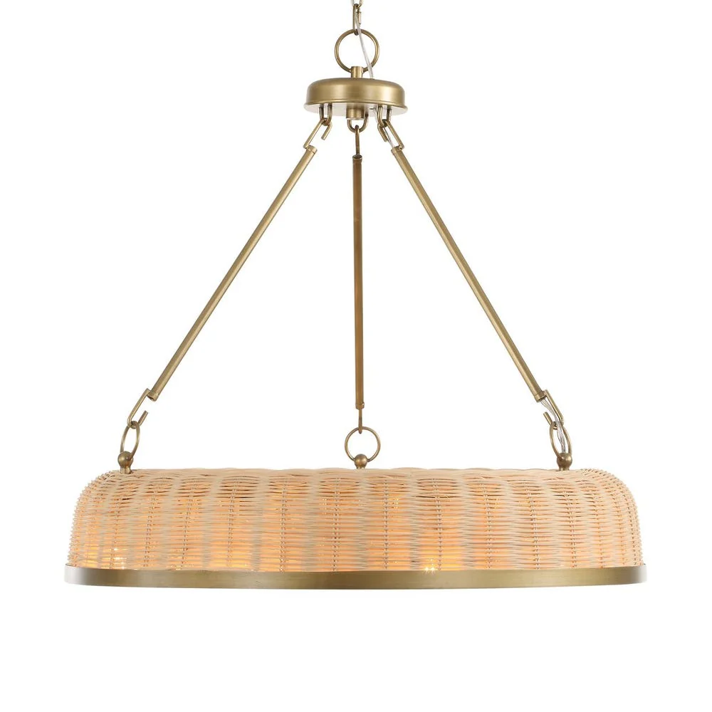 Uttermost Ladakh Woven Cane 9 Light Pendant - Image 6