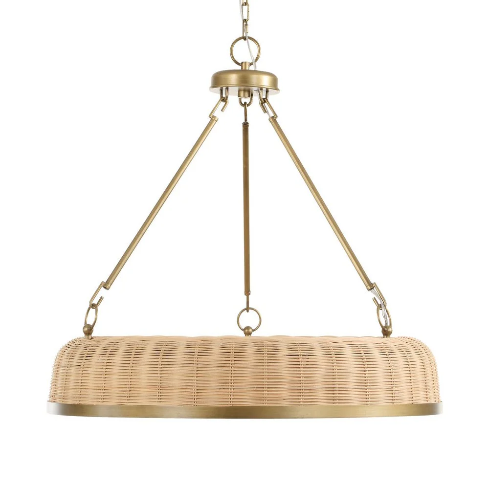 Uttermost Ladakh Woven Cane 9 Light Pendant - Image 7