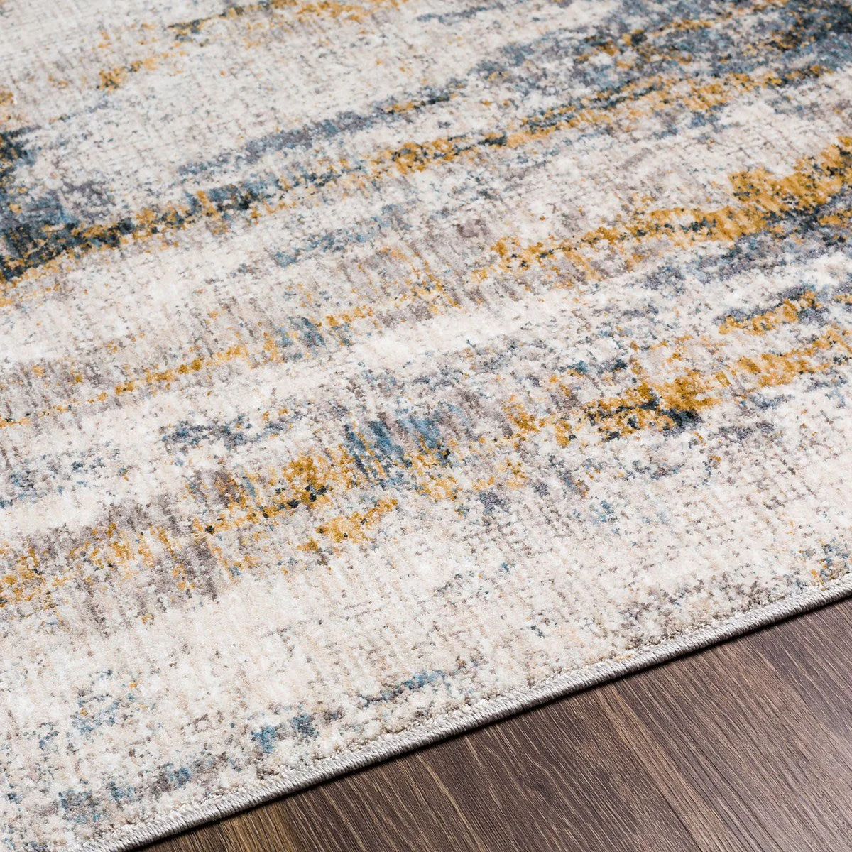 Uttermost Ladoga Beige, Cream, Gray and Denim Blue Modern Abstract Rug ~ 7'10" x 10'3" - Image 5