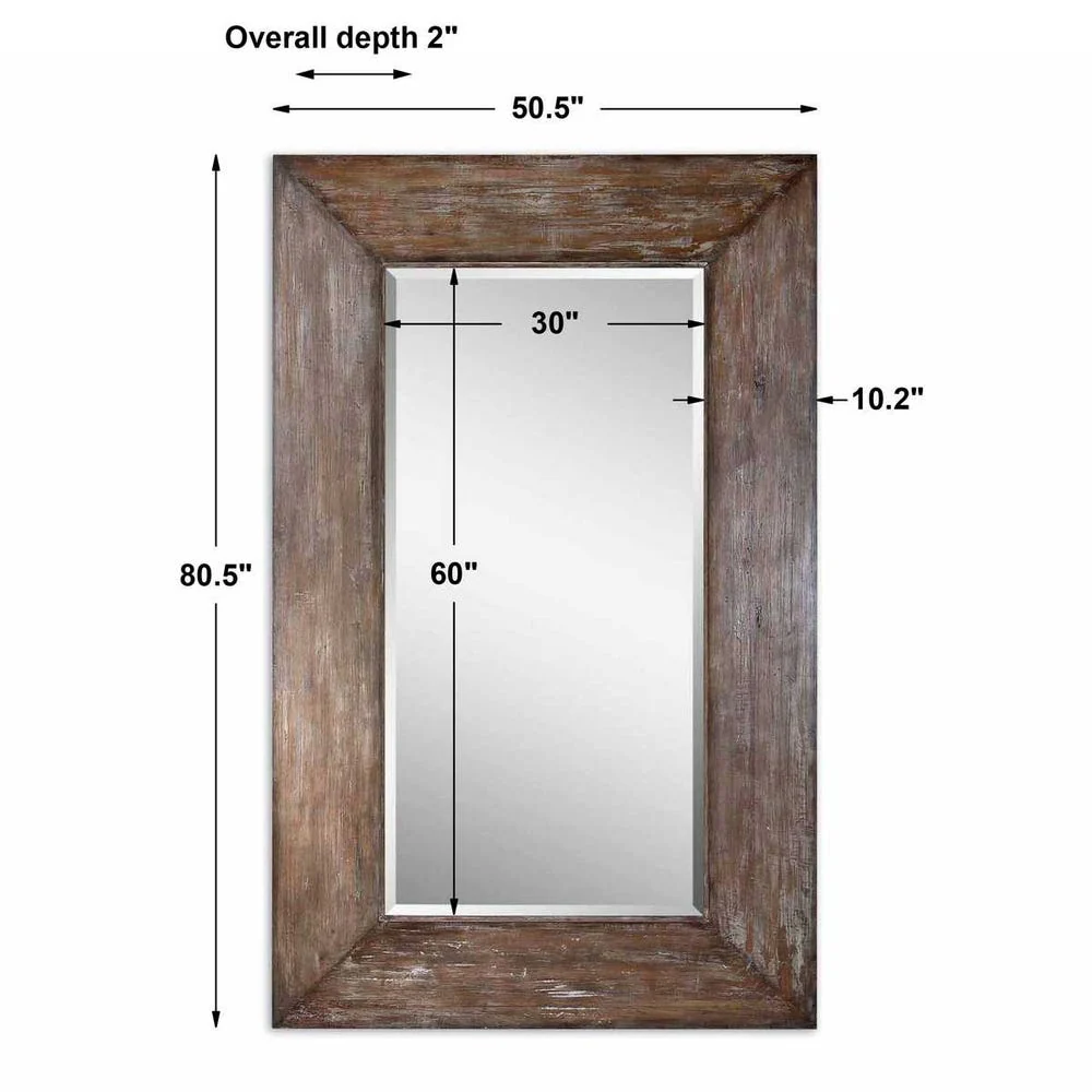 Uttermost Langford Hickory Undertone Mirror - Image 3