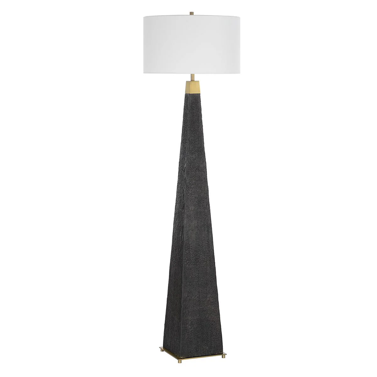 Uttermost Lathey Burned Wood Floor Lamp - Image 5