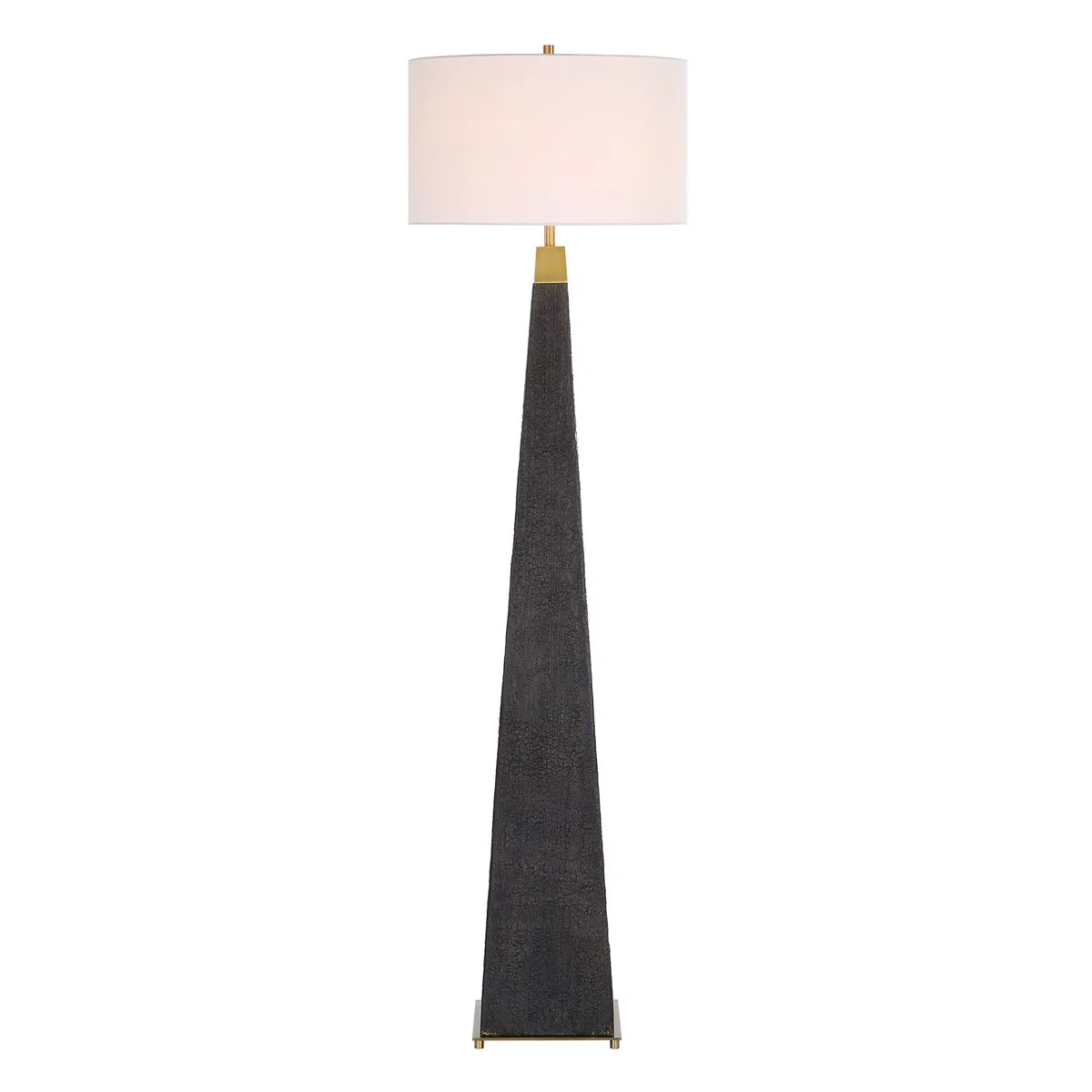 Uttermost Lathey Burned Wood Floor Lamp - Image 6