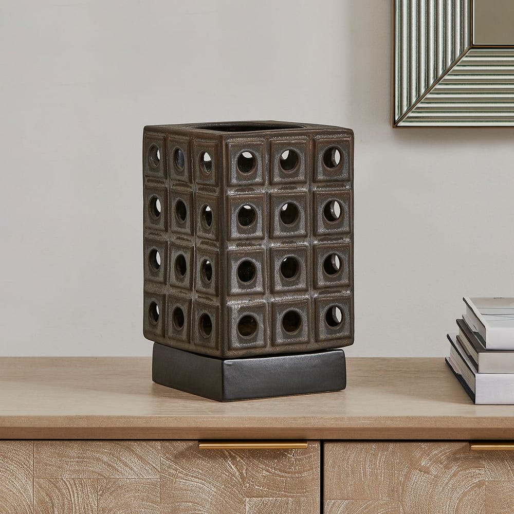Uttermost Lattice Lantern Candleholder ~ Indoor And Outdoor Use