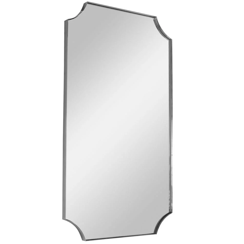 Uttermost Lennox Stainless Steel Frame Polished Nickel Mirror - Image 3