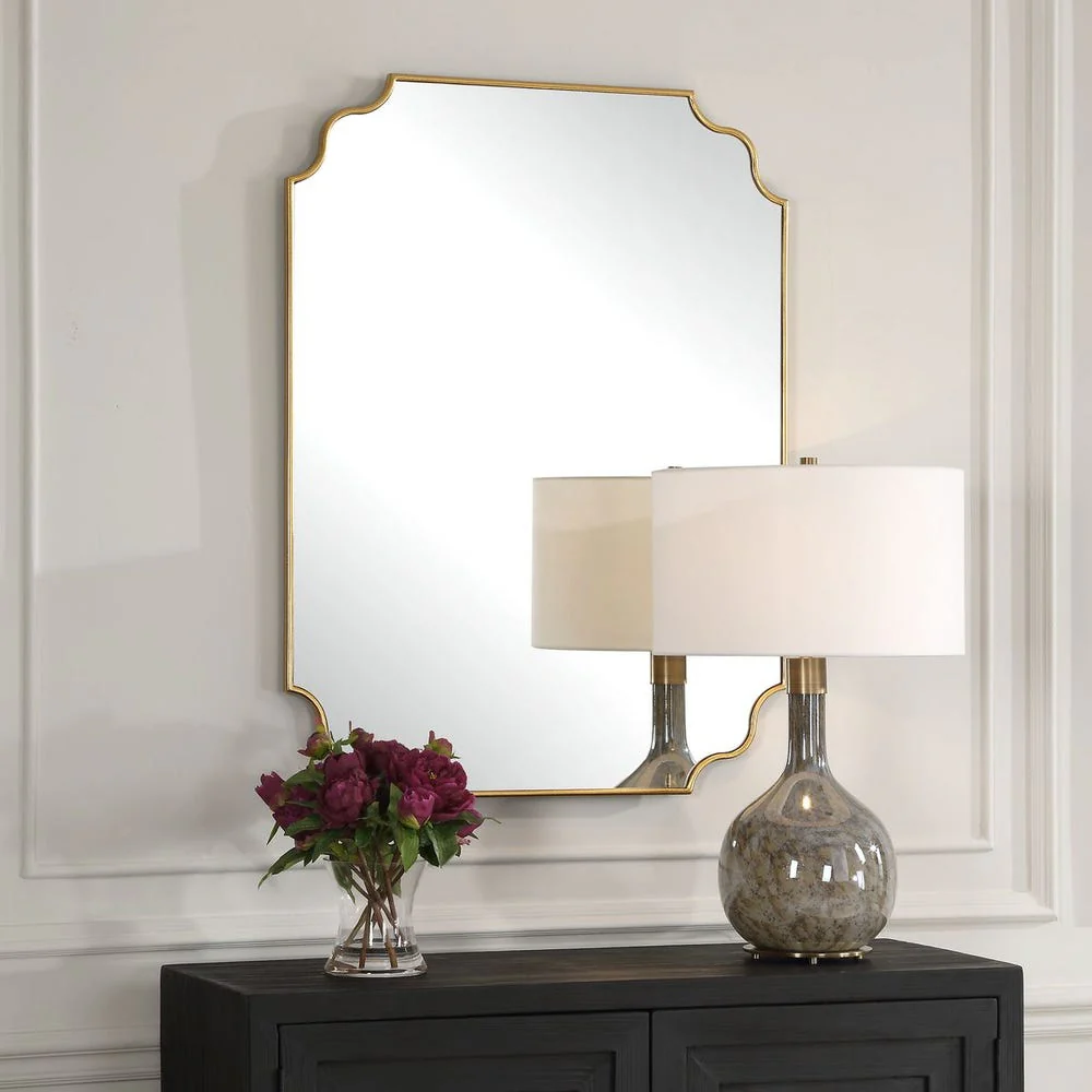 Uttermost Lennyn Antique Gold Leaf Traditional Mirror