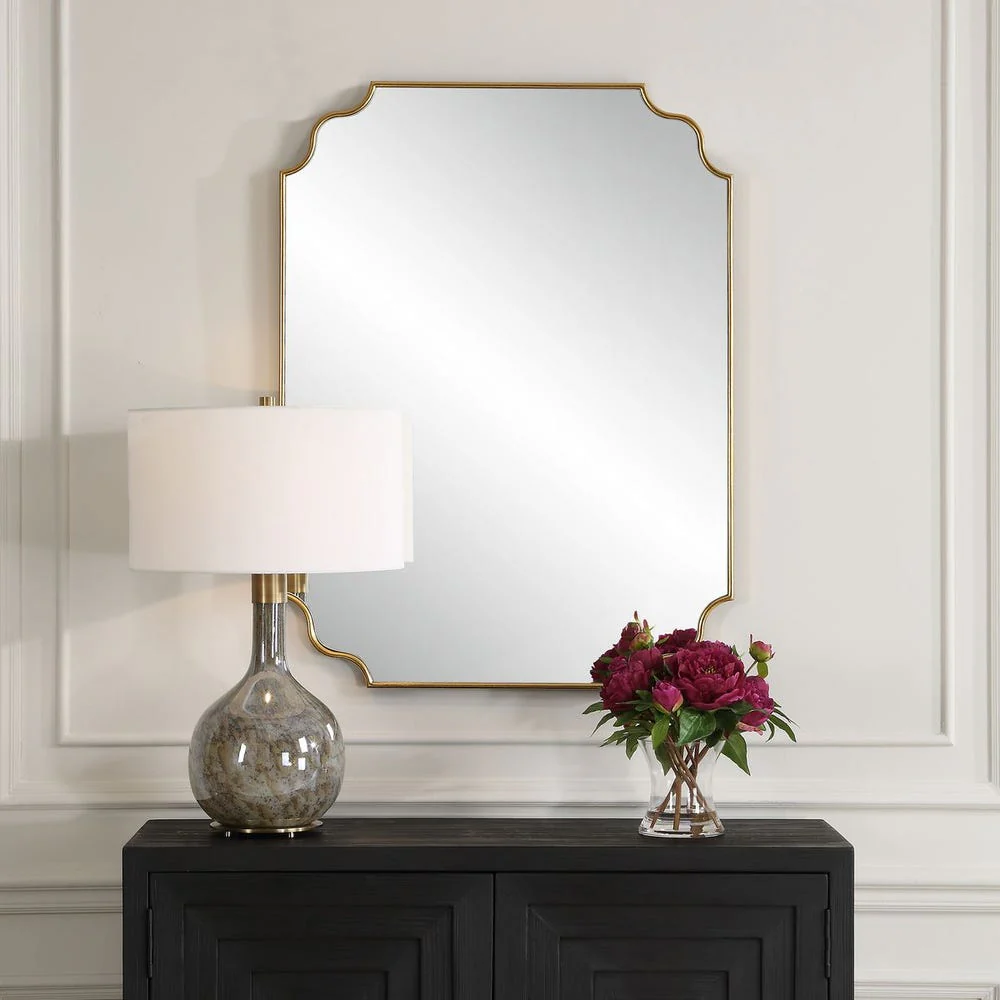 Uttermost Lennyn Antique Gold Leaf Traditional Mirror - Image 2