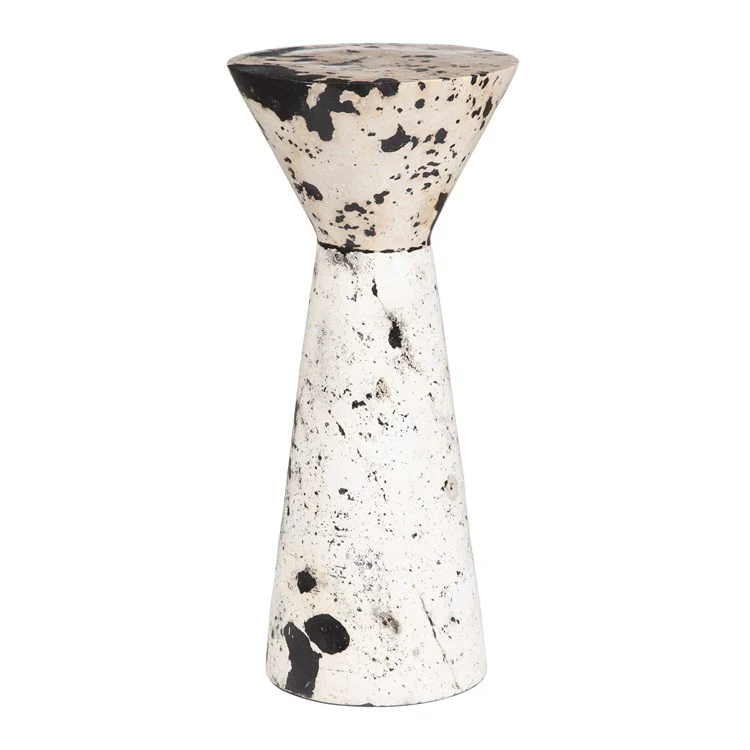 Uttermost Lenora Limestone Hourglass Drink Table - Image 2