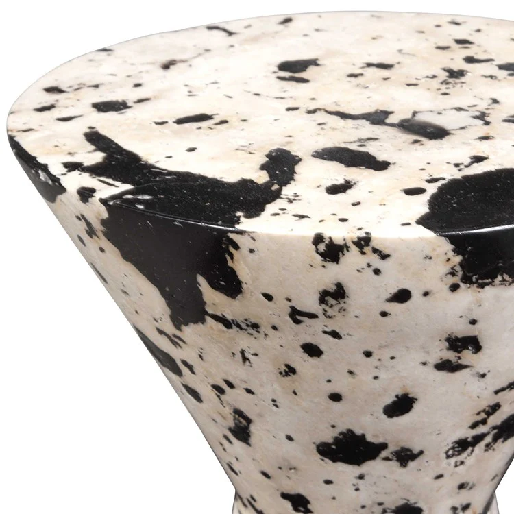 Uttermost Lenora Limestone Hourglass Drink Table - Image 6