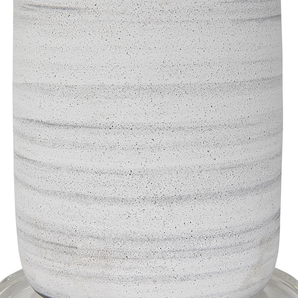 Uttermost Levadia White Glazed Ceramic Table Lamp With White Drum Shade - Image 7